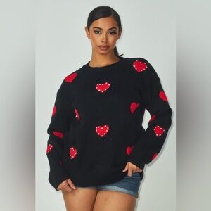 Heartbeat Embellished Sweater